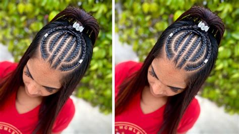 Rabo De Cavalo Nago - APRENDA FAZER TRANÇA NAGÔ E RABO DE CAVALO ALTO E ELEGANTE . hairbraids ...