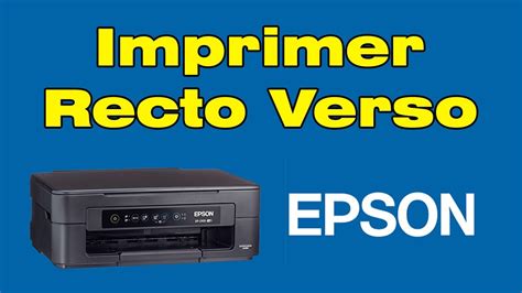 Comment Imprimer Recto Verso Epson Youtube