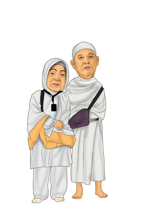 Naik Haji Karikatur Gambar Animasi