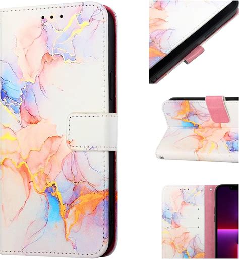 PONRFEKT For Infinix Hot 50 Pro 4G Painted Case Shockproof Case Cover With Card Holder And
