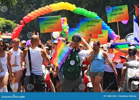 Gay Pride Parade In Tel Aviv Israel Editorial Photo Image Of Bisexual Trans 14861326