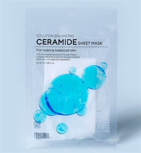 TENZERO Тканевая маска с керамидами SOLUTION SHEET MASK | raduga-kras.ru