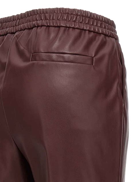 Trousers Shorts Nude Eco Leather Pants
