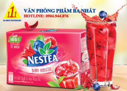 Trà Việt quất Atiso đỏ Nestea hộp 140g - Văn Phòng Phẩm Ba Nhất