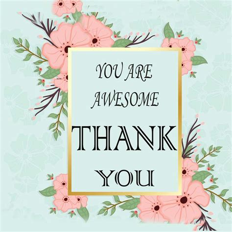 You Are Awesome Thank You Ecard Send A Charity Card Birthday Anniversary Thank You