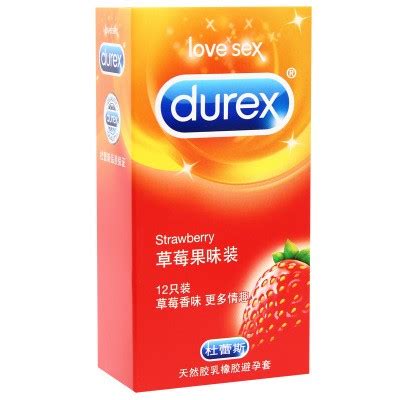 DUREX Strawberry Fruit Flavor Condoms For Tasty Oral Sex Pack