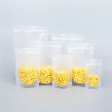 Self Resealable Bopp Zipper Bag Plastic Polythene Stand Up Clear