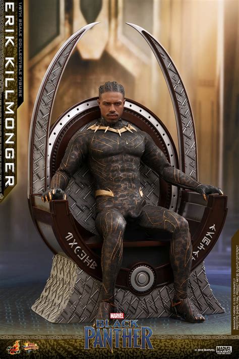 Hot Toys Reveals Unmasked Head Sculpt For Erik Killmonger Collectible Figure Figures