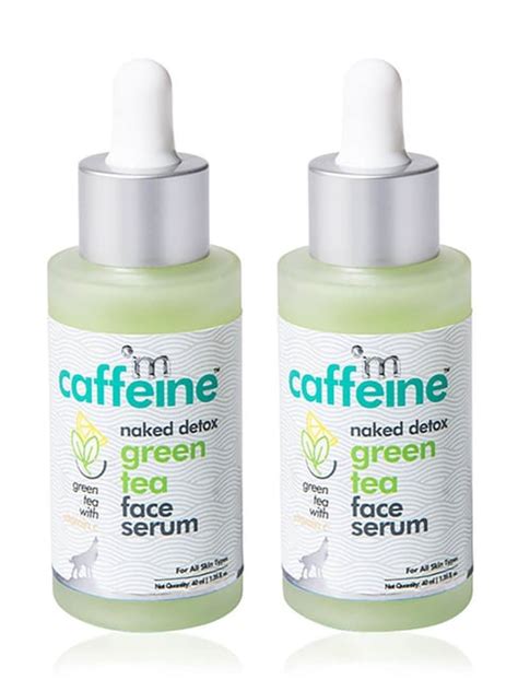 Buy MCaffeine Naked Detox Green Tea Face Serum Pack Of 2 80 Ml