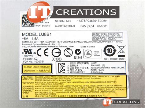 UJ8B1-DELL DELL / PANASONIC OPTICAL DRIVE DVD R/RW REWRITABLE COMPACT ...