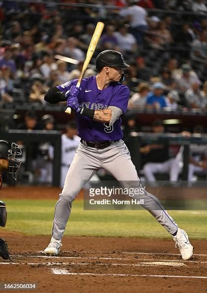 Brenton Doyle Of The Colorado Rockies Gets Ready In The Batters Box