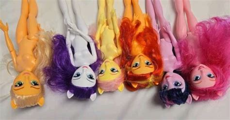 "My Little Pony EQUESTRIA Girls 9"" Nude Dolls Brushable Hair Hasbro