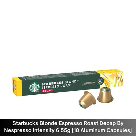 Starbucks Blonde Espresso Roast Decaf By Nespresso 55g Best Before 20