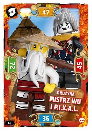 Karta LEGO Ninjago S5 Mistrz Wu I P I X A L 42 13689189251