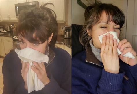 Crissy Had A Cold And Blows Her Nose With Massive Snotty Blows In Her