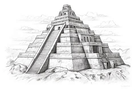 How to Draw a Ziggurat - Yonderoo