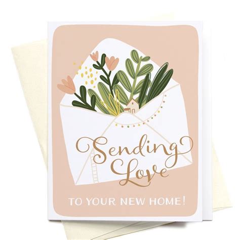 Sending Love To Your New Home Greeting Card Oh Joy Journeys