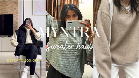 Huge Myntra Haul Starting At Rs Trendy Myntra Sweaters Haul