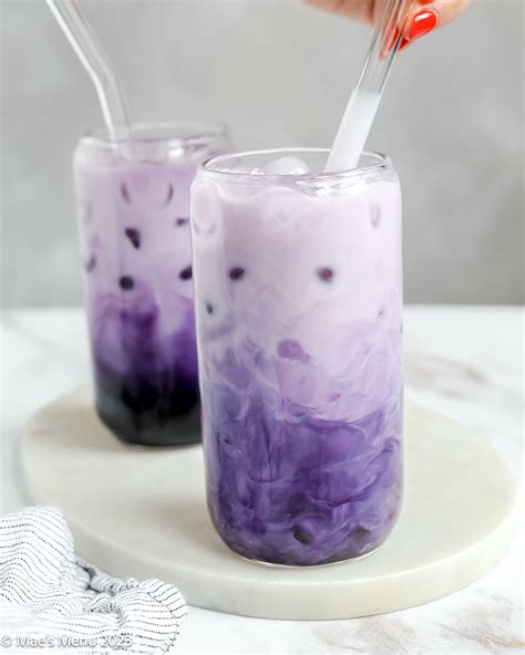 Purple Boba Tea (Ube Boba) - Mae's Menu