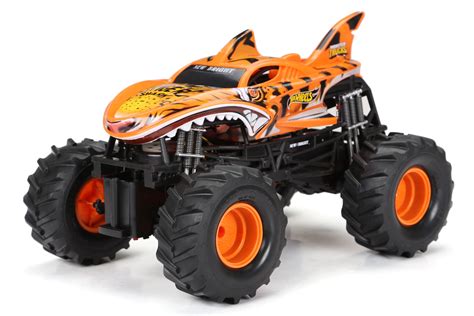 New Bright Hot Wheels Tiger Shark Battery Radio Control Monster Trucks U O