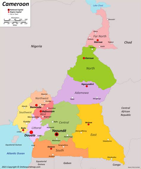 Cameroon Maps | Detailed Maps of Republic of Cameroon