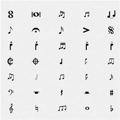 Music Note Symbols And Their Meanings