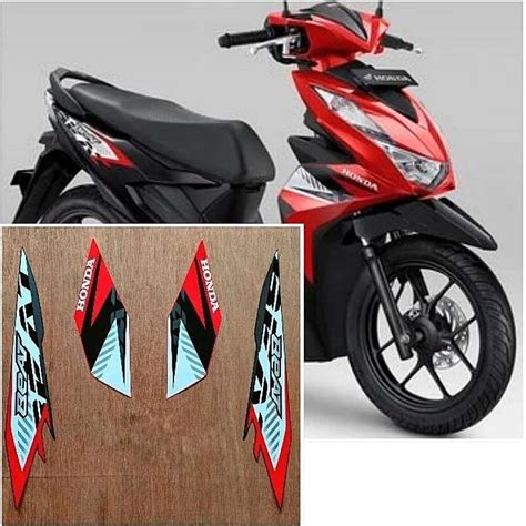 Promo Striping Honda Beat Fi Deluxe Stiker Lis Motor Model