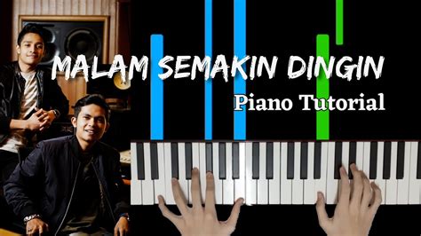 Tajul Afieq Shazwan Malam Semakin Dingin Piano Tutorial By