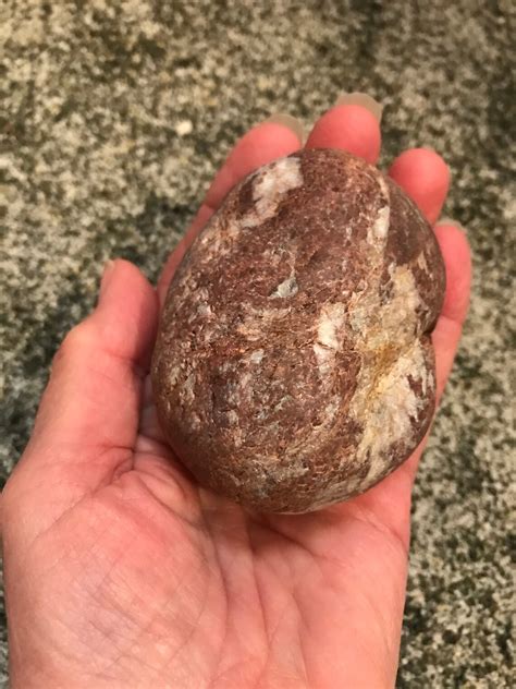 Oregon Coast Beach Large Red Jasper Stone W Quartz Healing Etsy