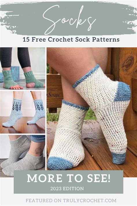 15 Free Crochet Sock Patterns - 2023 Edition - Truly Crochet