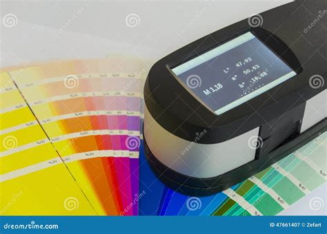 exact print measuring tool stock image image  palette