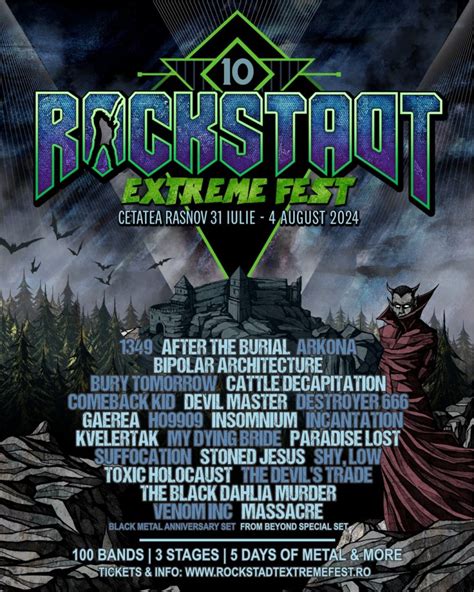 Rockstadt Extreme Fest Online Tickets Now Available Line Up