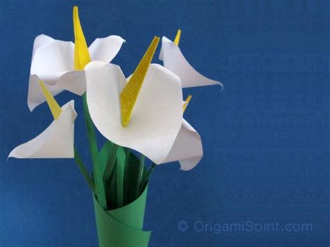 Origami Calla Lily How To Make A Lovely Paper Flower