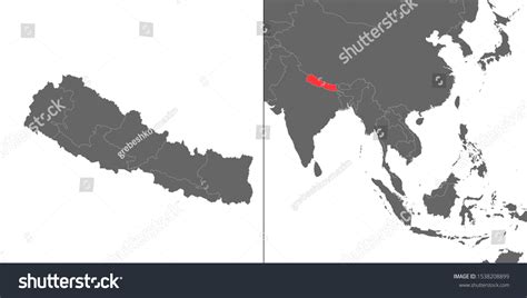 Nepal location in asia