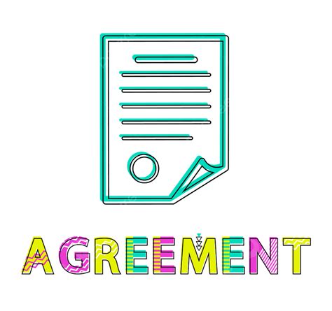 agreement template png vector psd  clipart  transparent