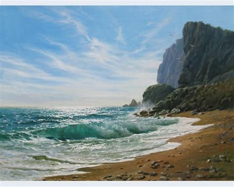 Oil Canvas Ocean Art By Alexander Shenderov Large Original Etsy