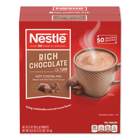Nestlé Hot Cocoa Mix Rich Chocolate oz Packets Box Box Carton OfficeSupply