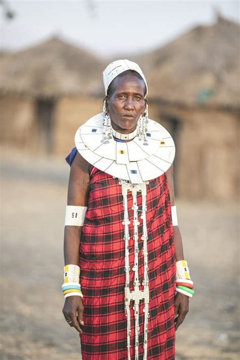 Beautiful Maasai Women In Traditional Clothing Editorial Image Image