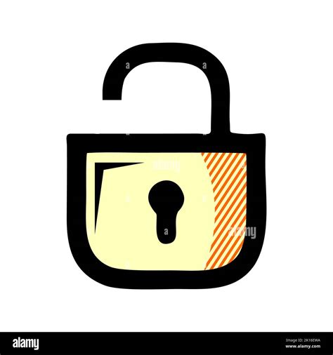 Open Padlock Icon Isolated On White Background From Miscellaneous