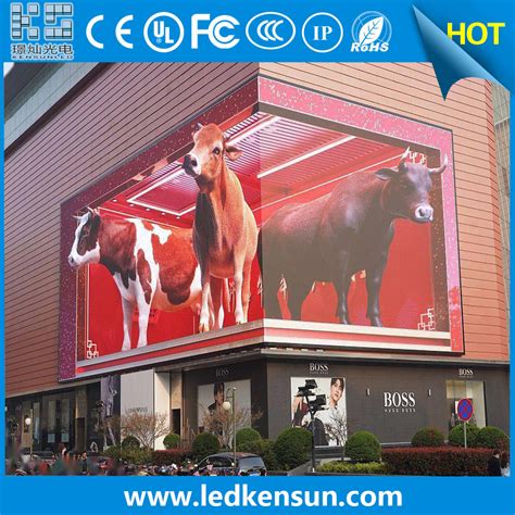 P P P P P Outdoor Giant Curve Degree Video Wall Naked Eye D LED Display Outdoor