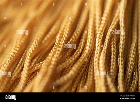 Yellow Gold Cords With Texture Stock Photo Alamy