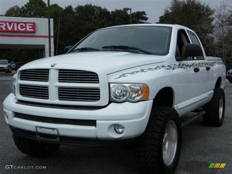 2004 Bright White Dodge Ram 1500 Slt Sport Quad Cab 43338882 Photo 3 Car