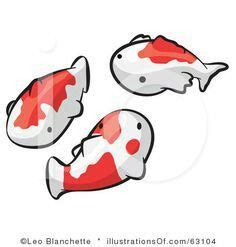 Chibi Koi Kois Red White Tattoo Design Koi Fish Drawing Koi Art