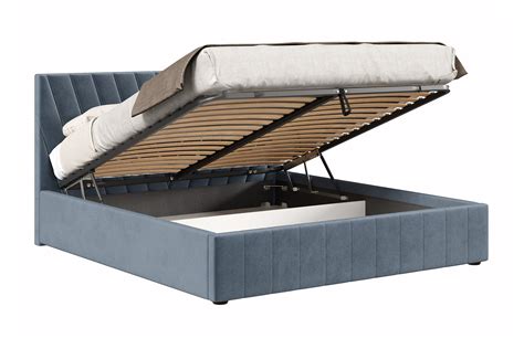 Кровать Палермо с подъемным механизмом велюр темно-серый арт. 08-177263 ...