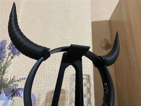 Viking Horns Attachment For Headset Streaming Props Devil Demon Satan