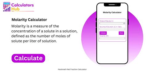 Molarity Calculator Online - CalculatorsHub