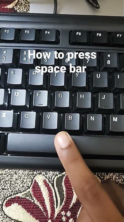 How To Press Space Bar Youtube