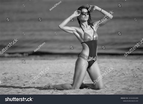 Beautiful Woman Sexy Bikini On Beach Stock Photo 2232201089 Shutterstock