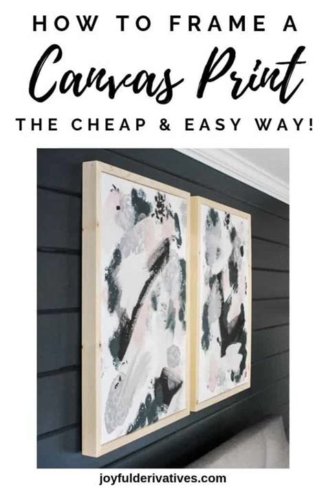how to make a frame for a canvas painting