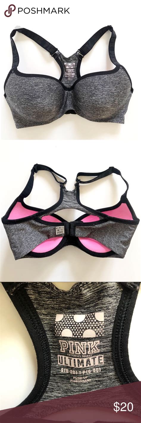 Pink Vs Ultimate Push Up Bra S D Dd Black White